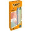 Bic 4 Colours Mineral Tones Boligrafo de Bola Retractil - Punta Media de 1.0mm - Colores Surtidos
