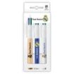 Bic 4 Colours Real Madrid CF Pack con 3 Boligrafos de Bola Retractil - 3 Diseños Diferentes - Punta Media de 1.0mm