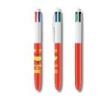 Bic 4 Colours Campeones Expositor con 25 Boligrafos de Bola Retractil - Punta Media de 1.0mm - 4 Colores de Tinta