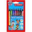 Stabilo Trio Scribbi Patrulla Canina Pack con 8 Rotuladores con Diseños de la Patrulla Canina - Punta de Fibra Amortiguada - Tra