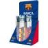 Bic 4 Colours Barça Expositor con 30 Boligrafos de Bola Retractil - 6 Diseños Diferentes - Punta Media de 1.0mm