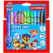 Stabilo Power Max Patrulla Canina Pack de 12 Rotuladores de Punta Gruesa con Diseños de la Patrulla Canina - Trazo 3mm - Tinta L