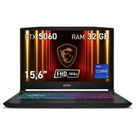 MSI Katana 15 HX B14WFK-082XES Portatil Gaming 15.6   Intel Core I9-14900HX - 32GB DDR5 - 1TB SSD - RTX5060 8GB - FreeDos - Colo