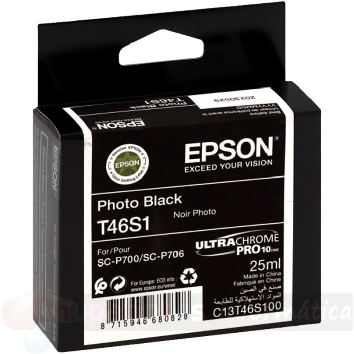 Epson T46S1 Negro Foto Cartucho de Tinta Original - C13T46S100-1