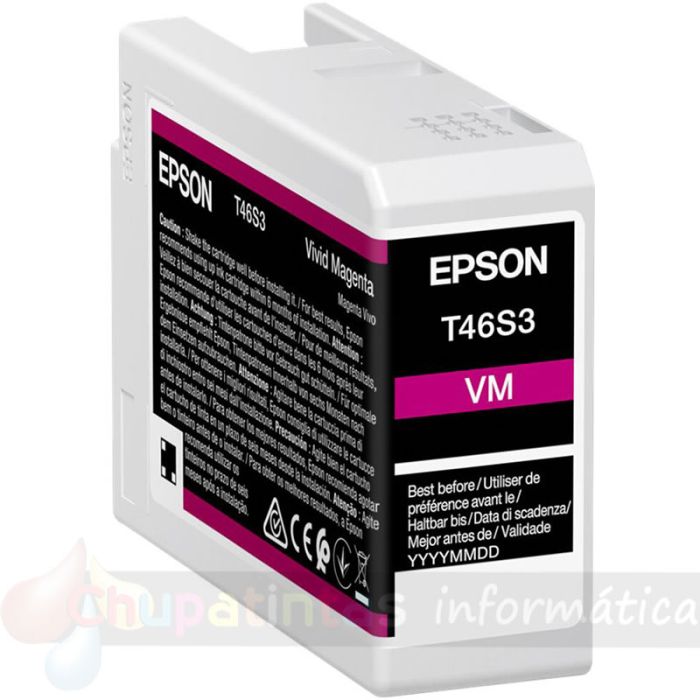Epson T46S3 Magenta Vívido Cartucho de Tinta Original - C13T46S300-2