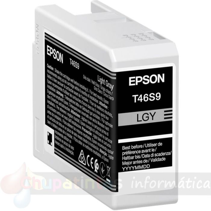 Epson T46S9 Gris Light Cartucho de Tinta Original - C13T46S900-2