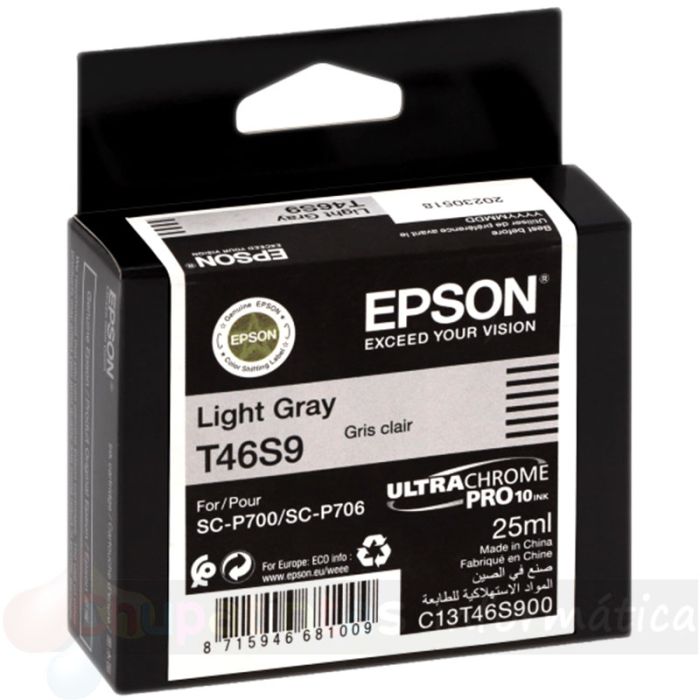 Epson T46S9 Gris Light Cartucho de Tinta Original - C13T46S900-1