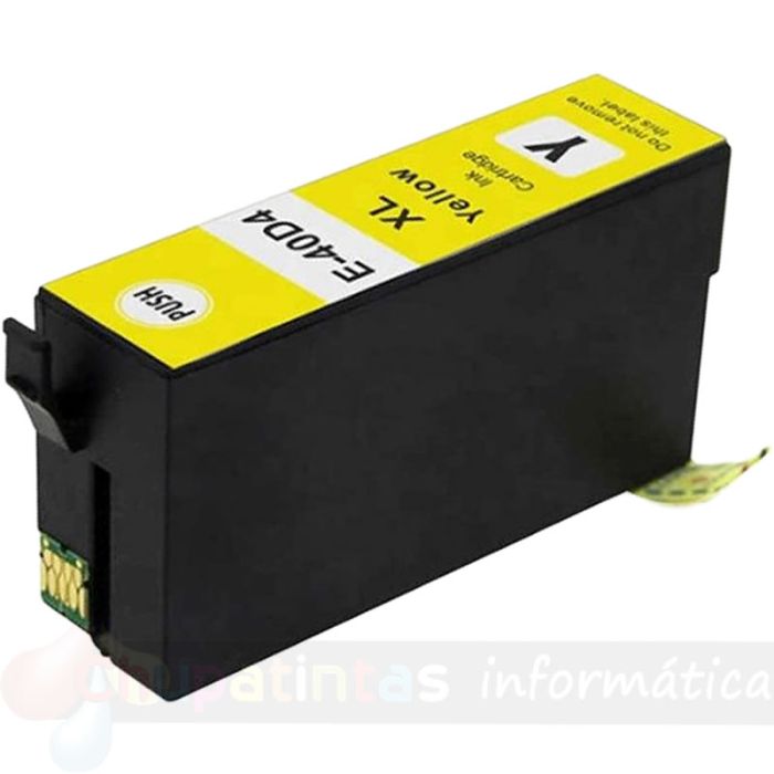 Epson T40D4 Amarillo Cartucho de Tinta Pigmentada Genérico - Reemplaza C13T40D440/C13T40C440