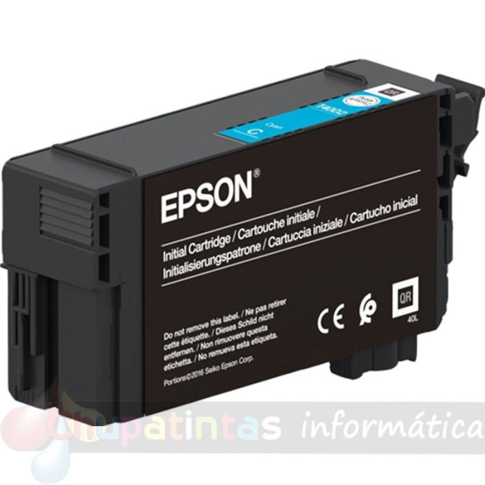 Epson T40D2 Cian Cartucho de Tinta UltraChrome XD2 Original C13T40D240