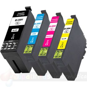 Epson T35XL Pack de 4 Cartuchos de Tinta Generico: T3591/T3592/T3593/T3594