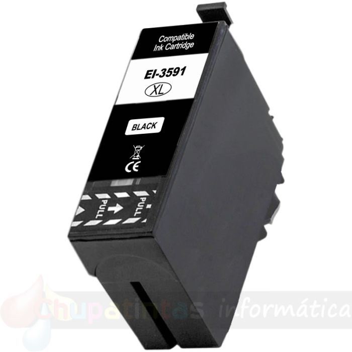 Epson T3591/T3581 (35XL) Negro Cartucho de Tinta Pigmentada Generico - Reemplaza C13T35914010/C13T35814010