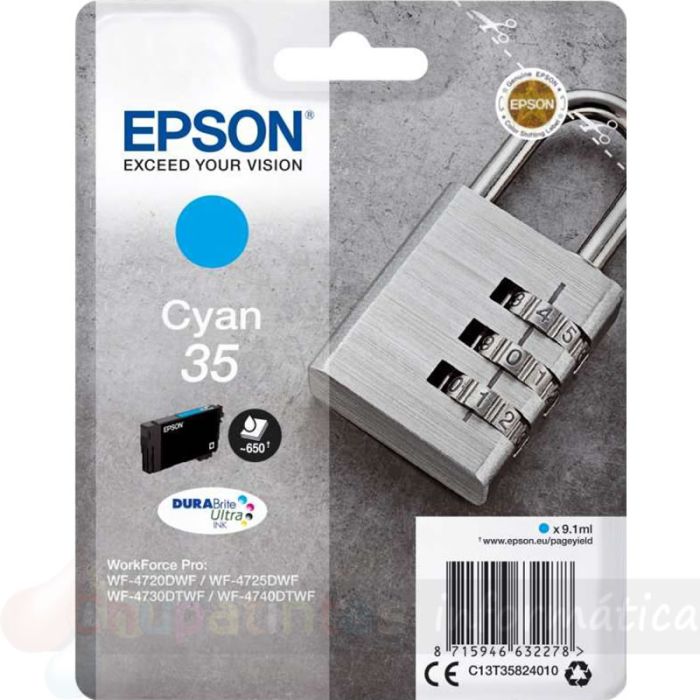 Epson T3582 (35) Cian Cartucho de Tinta Original - C13T35824010