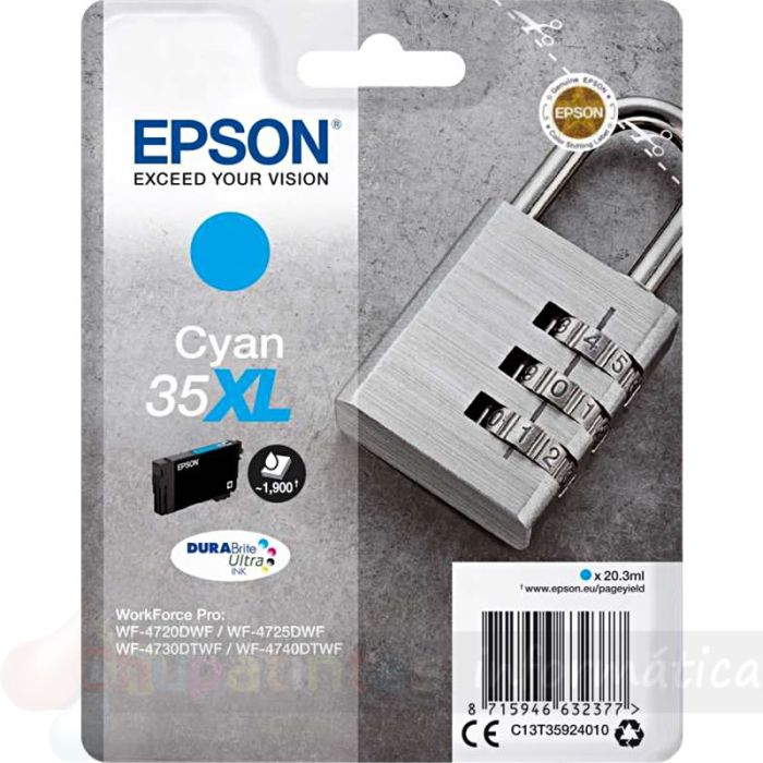 Epson T3592 (35XL) Cian Cartucho de Tinta Original - C13T35924010