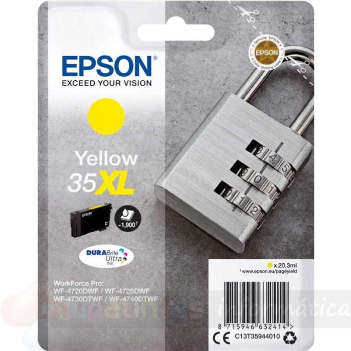 Epson T3594 (35XL) Amarillo Cartucho de Tinta Original - C13T35944010