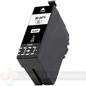 Epson T3471/T3461 (34XL) Negro Cartucho de Tinta Genérico - Reemplaza C13T34714010/C13T34614010