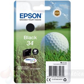 Epson T3461 (34) Negro Cartucho de Tinta Original - C13T34614010-1