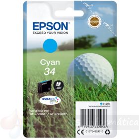 Epson T3462 (34) Cian Cartucho de Tinta Original - C13T34624010-1