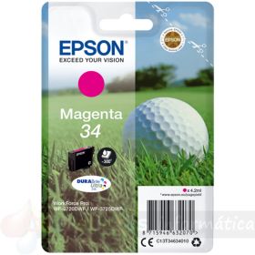 Epson T3463 (34) Magenta Cartucho de Tinta Original - C13T34634010-1