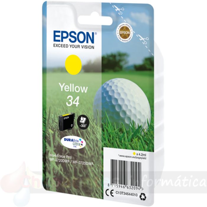Epson T3463 (34) Magenta Cartucho de Tinta Original - C13T34634010-2