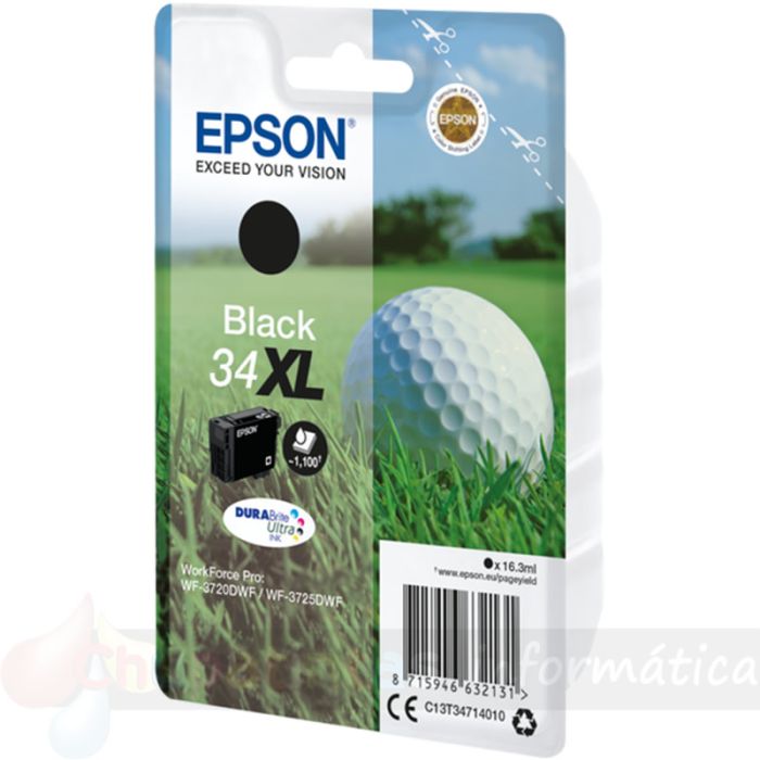 Epson T3471 (34XL) Negro Cartucho de Tinta Original - C13T34714010-2