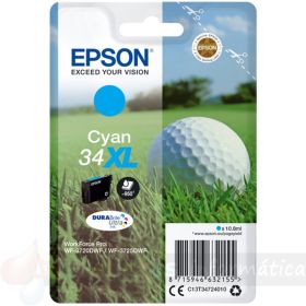 Epson T3472 (34XL) Cian Cartucho de Tinta Original - C13T34724010-1