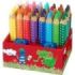 Faber-Castell Grippy Pack con 32 Lapices de Colores Gruesos Mina XXL Suave + 2 Sacapuntas - 2 Lapices por Color - Forma Triangul