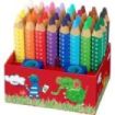 Faber-Castell Grippy Pack con 32 Lapices de Colores Gruesos Mina XXL Suave + 2 Sacapuntas - 2 Lapices por Color - Forma Triangul
