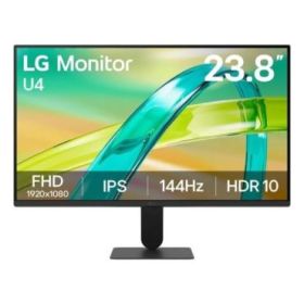 LG U4 Monitor 23.8  IPS FullHD 144Hz HDR10 FreeSync - Respuesta 5ms - 16:9 - HDMI, VGA - VESA 100x100mm