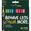 Faber-Castell Multimark Acrylic Brush Dopamin Pack con 12 Rotuladores Acrilicos Punta Pincel - Trazo de 1 a 6mm - Tinta Acrilica