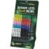 Faber-Castell Multimark Acrylic Brush Expositor con 60 Rotuladores Acrilicos Punta Pincel - Trazo de 1 a 6mm - Tinta Acrilica a