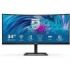 Philips E Line 346E2CUAE/00 Monitor 34  LED Curvo WQHD+ 100Hz FreeSync Premium - Respuesta 1ms - Altavoces 10W - Ajustable en Al