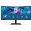 Philips E Line 346E2CUAE/00 Monitor 34  LED Curvo WQHD+ 100Hz FreeSync Premium - Respuesta 1ms - Altavoces 10W - Ajustable en Al