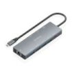 Aisens USB-C Dock 9 en 1 - USB-C a 1xHDMI - 1xDisplayPort - 1xRJ45 - 4xUSB-A 5G - 1xUSB-C 5G - 1xUSB-C PD 100W - 20cm - Color Gr