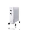Daewoo DW9503 Radiador de Aceite - Potencia 2000W - 9 Elementos - Termostato Regulable - Ruedas - Asa de Transporte - Indicador