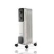 Daewoo DW9504 Radiador de Aceite - Potencia 1000W - 5 Elementos - Termostato Regulable - Ruedas - Asa de Transporte - Funcionami