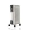 Daewoo DW9505 Radiador de Aceite - Potencia 1500W - 7 Elementos - Termostato Regulable - Ruedas - Asa de Transporte - Funcionami