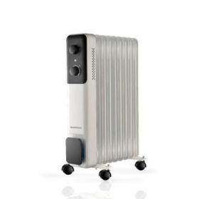 Daewoo DW9506 Radiador de Aceite - Potencia 2000W - 9 Elementos - Termostato Regulable - Ruedas - Asa de Transporte - Funcionami