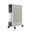 Daewoo DW9507 Radiador de Aceite - Potencia 2500W - 11 Elementos - Termostato Regulable - Ruedas - Asa de Transporte - Funcionam