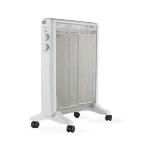 Daewoo DW9508 Radiador de Mica - Potencia 2000W - Termostato Regulable - 2 Niveles de Potencia - Ruedas - Asa de Transporte