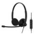 Epos Impact 100 UC USB Auricular Estereo con Microfono - Cancelacion de Ruido - Cable de 2m - USB-C,  USB-A - Color Negro