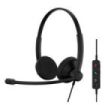 Epos Impact 100 UC USB Auricular Estereo con Microfono - Cancelacion de Ruido - Cable de 2m - USB-C,  USB-A - Color Negro