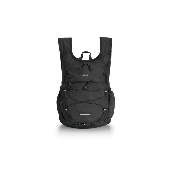 Ewent EW2540 Ultralight Mochila para Portatil hasta 14  - Apta Para Cabina Ryanair - Material Nylon Impermeable - Color Negro