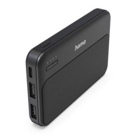 Hama Power Pack Pocket-5 Bateria Externa Powerbank 5000mAh - Polimero de Litio - USB-C - USB-A - Carga Rapida - 2 Conexiones de
