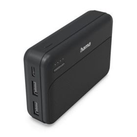 Hama Power Pack Pocket-10 Bateria Externa Powerbank 10000mAh - Polimero de Litio - USB-C - USB-A - Carga Rapida - 2 Conexiones d
