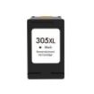 Remanufacturado HP 305XL Negro Cartucho de Tinta - Muestra Nivel de Tinta - Reemplaza 3YM62AE/3YM61AE (Chip reforzado contra act