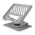 Aisens Soporte Sobremesa XL para Portatil / Tablet - Giratorio y Ajustable - Rotacion 360° - Plegable y Compacto - Antideslizant