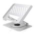 Aisens Soporte Sobremesa XL para Portatil / Tablet - Giratorio y Ajustable - Rotacion 360° - Plegable y Compacto - Antideslizant