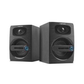 Natec Cougar Altavoces para PC 2.0 - 6W RMS - Bass Reflex - Alimentacion por USB - Color Negro