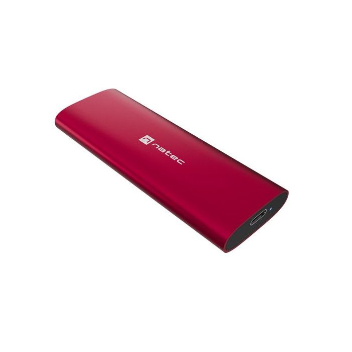 Natec Rhino Lite M.2 Caja Externa para Discos SSD M.2 - NVME/PCIe - USB-C 3.2 - Compatible con Discos de Hasta 10TB - Color Rojo
