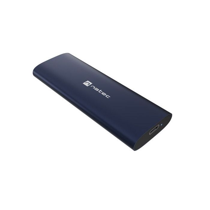 Natec Rhino Lite M.2 Caja Externa para Discos SSD M.2 - NVME/PCIe - USB-C 3.2 - Compatible con Discos de Hasta 10TB - Color Azul